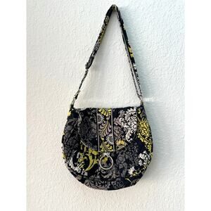Vera Bradley $70 Baroque Saddle Up Bag Purse Crossbody Cottagecore Yellow Floral